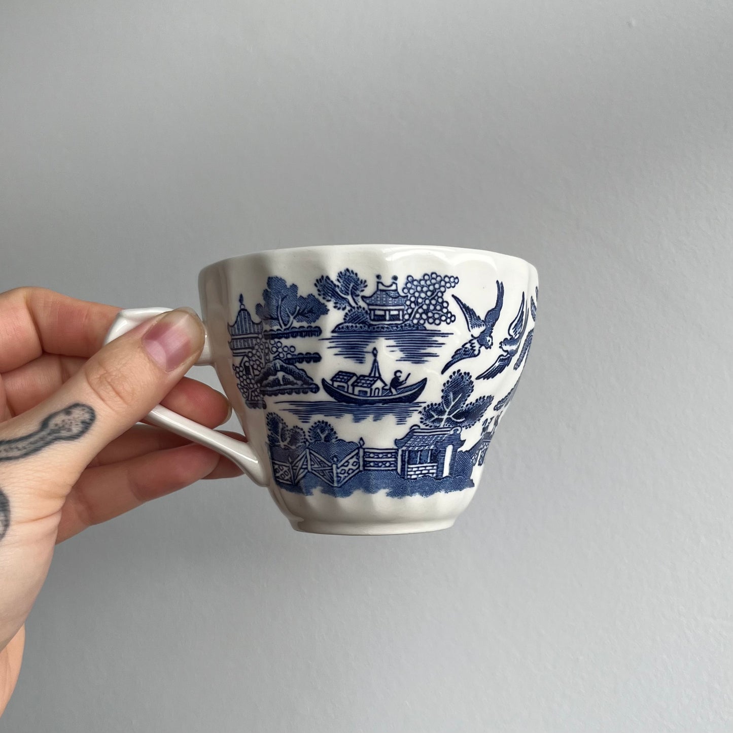 Blue and White Teacup